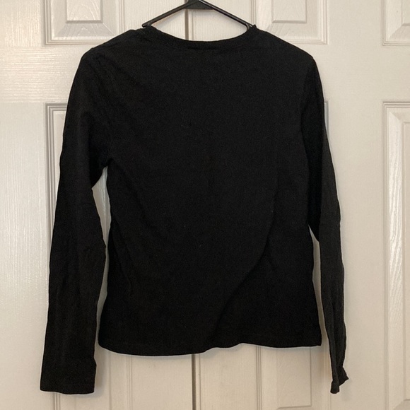 Black snowman long sleeve shirt - Picture 4 of 4